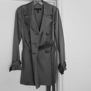 Silver trenchcoat